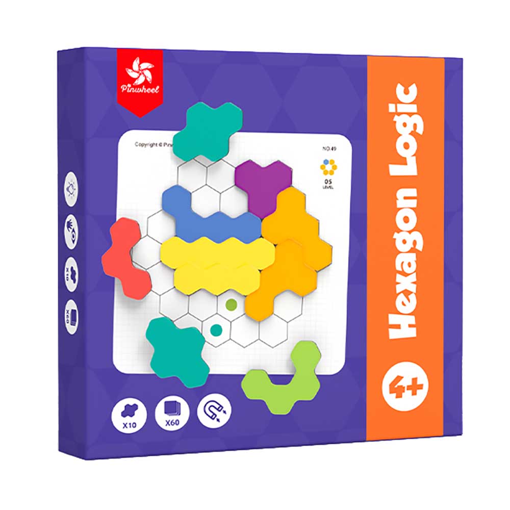 【觀塘自取】Pinwheel 蜂窩磁力百變智力數學拼圖 (邏輯款)-STEM玩具-Kidrise🧒🏻STEM香港教育玩具｜STEAM科學實驗玩具｜STEM幼兒教育玩具｜啟智早教玩具｜蒙特梭利教具 Main image