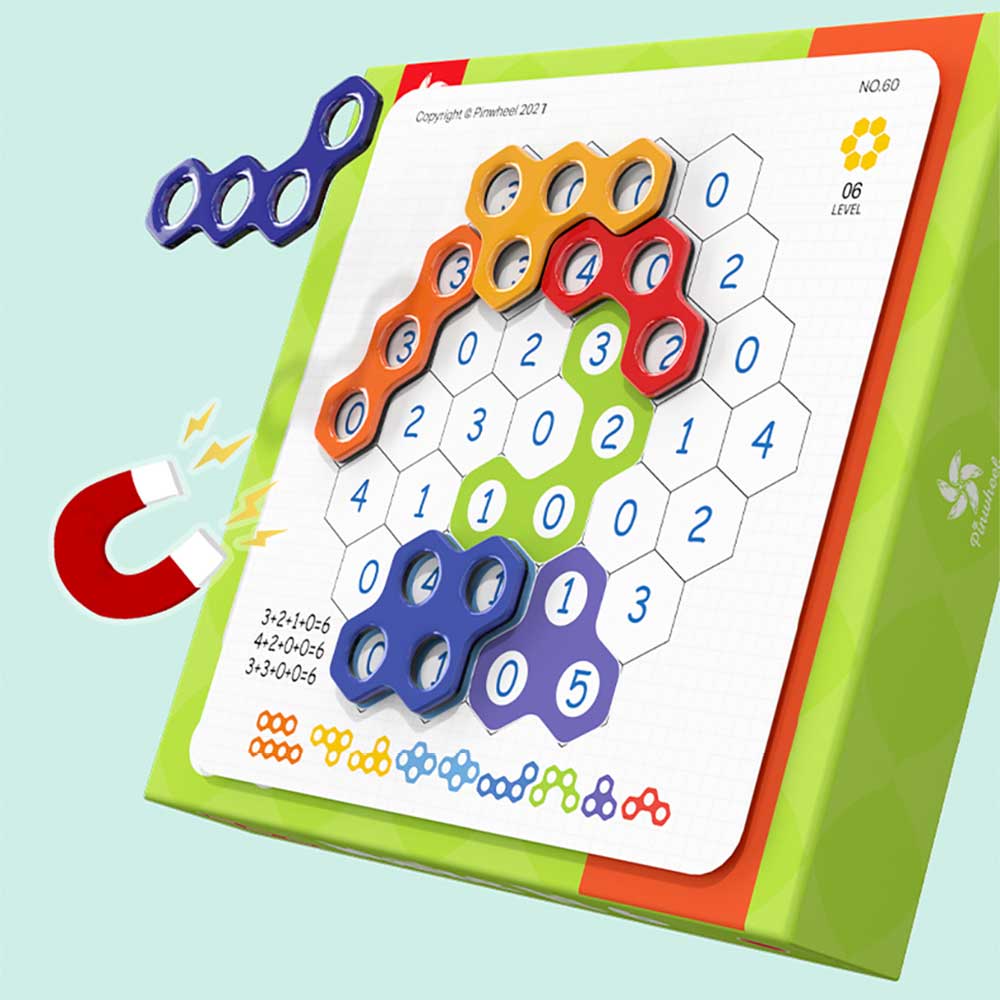 【觀塘自取】Pinwheel 蜂窩磁力百變智力數學拼圖 (邏輯款)-STEM玩具-Kidrise🧒🏻STEM香港教育玩具｜STEAM科學實驗玩具｜STEM幼兒教育玩具｜啟智早教玩具｜蒙特梭利教具