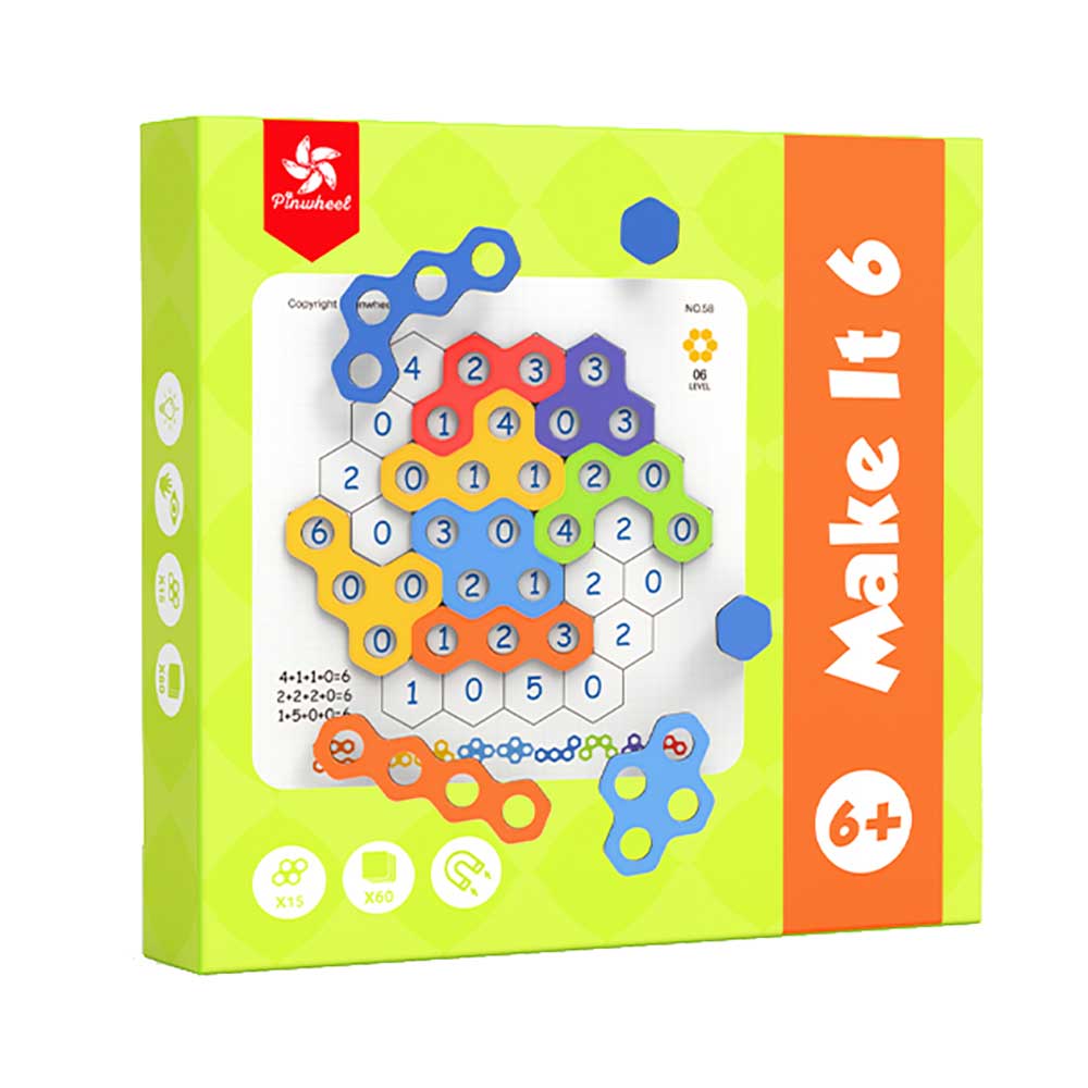 【觀塘自取】Pinwheel 蜂窩磁力百變智力數學拼圖 (數字款)-STEM玩具-Kidrise🧒🏻STEM香港教育玩具｜STEAM科學實驗玩具｜STEM幼兒教育玩具｜啟智早教玩具｜蒙特梭利教具 Main image