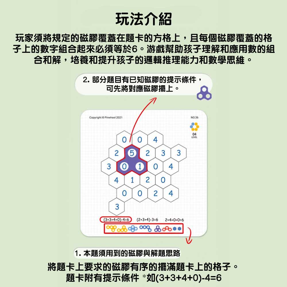 【觀塘自取】Pinwheel 蜂窩磁力百變智力數學拼圖 (數字款)-STEM玩具-Kidrise🧒🏻STEM香港教育玩具｜STEAM科學實驗玩具｜STEM幼兒教育玩具｜啟智早教玩具｜蒙特梭利教具