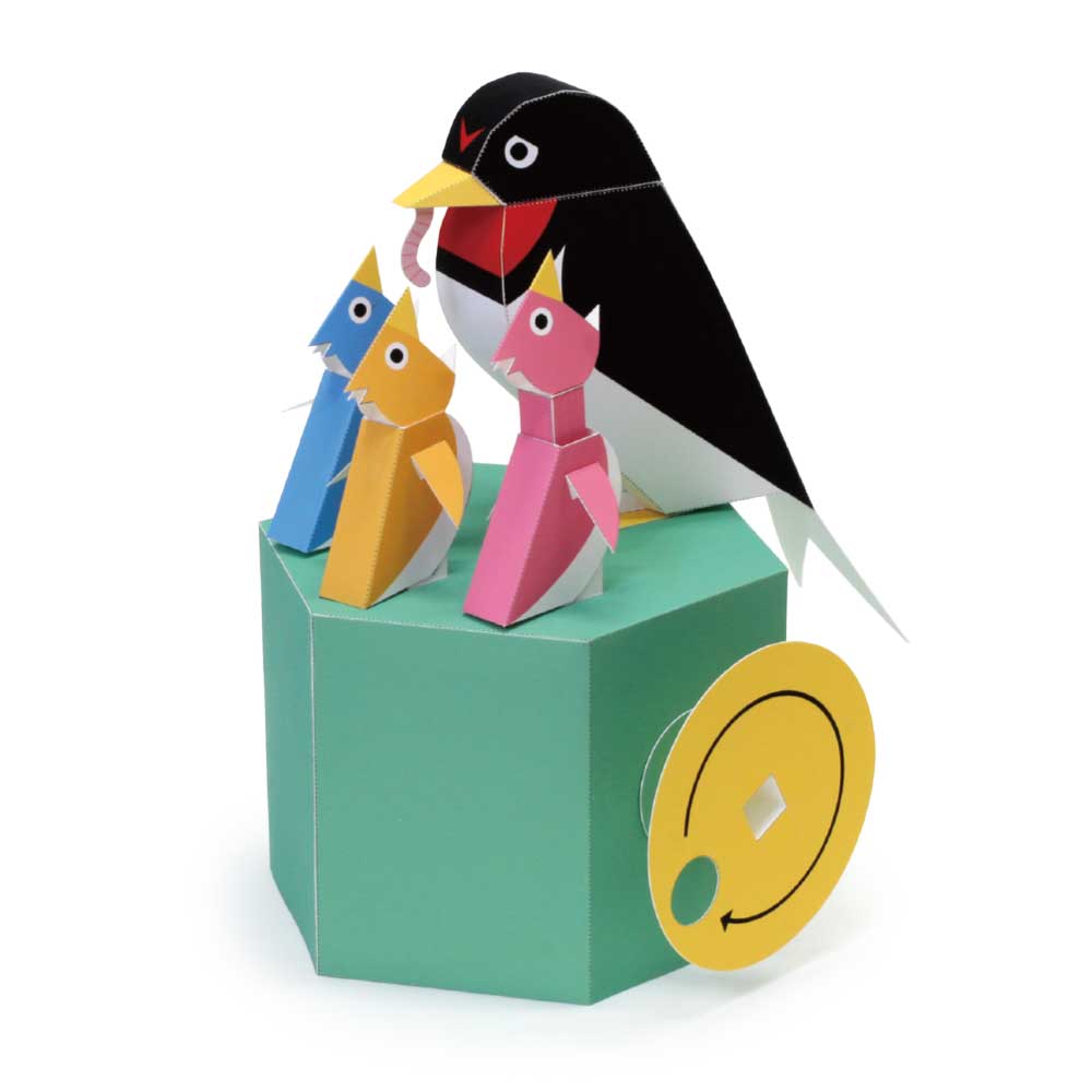 Kidrise 可動3D立體機關紙模型玩具・煩惱的鳥媽媽・DIY玩具-STEM玩具-Kidrise🧒🏻STEM香港教育玩具｜STEAM科學實驗玩具｜STEM幼兒教育玩具｜啟智早教玩具｜蒙特梭利教具