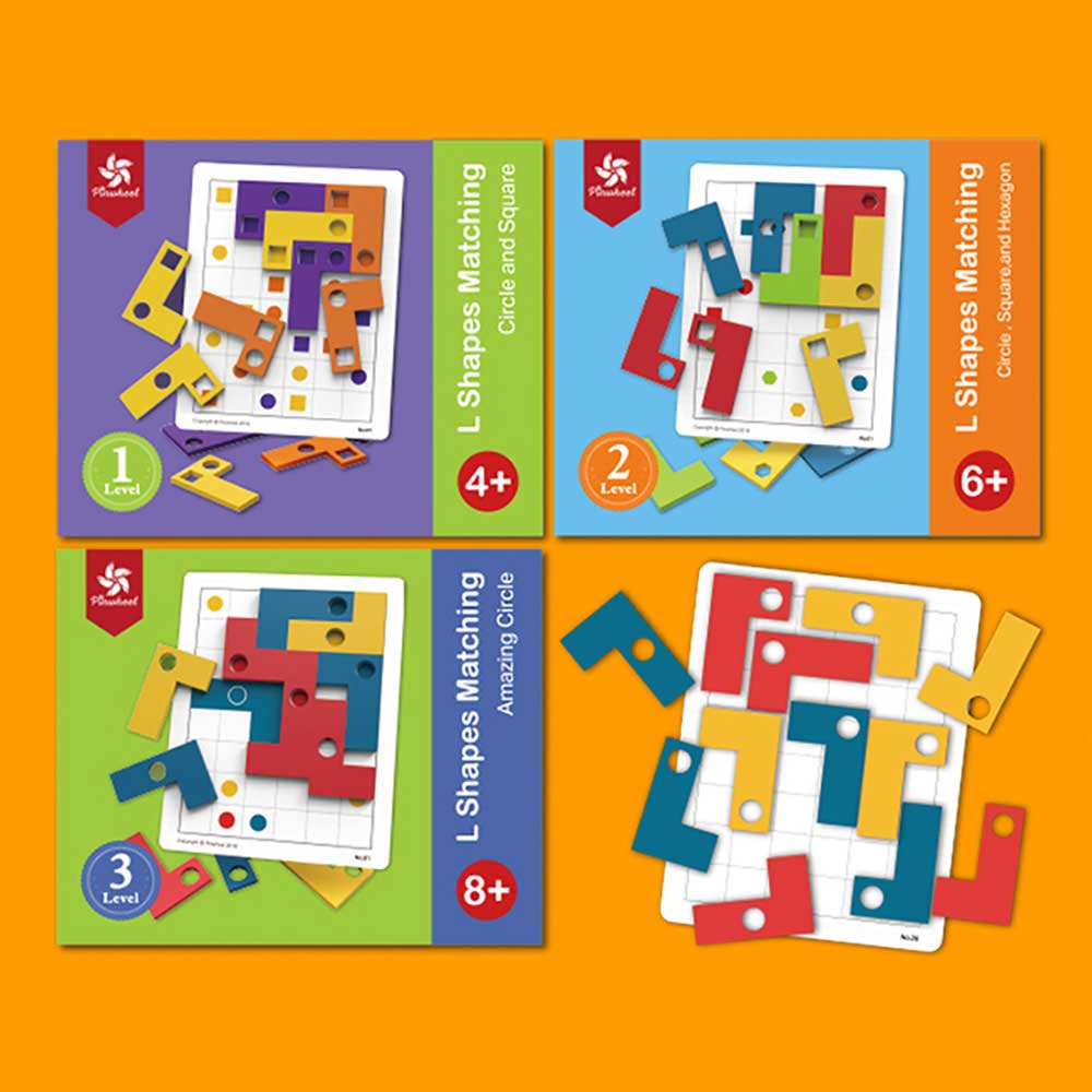 【觀塘自取】Pinwheel L型配對啟蒙🧠智力遊戲(中級版)-蒙特梭利玩具-Kidrise🧒🏻STEM香港教育玩具｜STEAM科學實驗玩具｜STEM幼兒教育玩具｜啟智早教玩具｜蒙特梭利教具