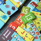 【觀塘自取】Pinwheel 兒童啓蒙認知遊戲配對拼圖卡片 (數字卡片)-蒙特梭利玩具-Kidrise🧒🏻STEM香港教育玩具｜STEAM科學實驗玩具｜STEM幼兒教育玩具｜啟智早教玩具｜蒙特梭利教具