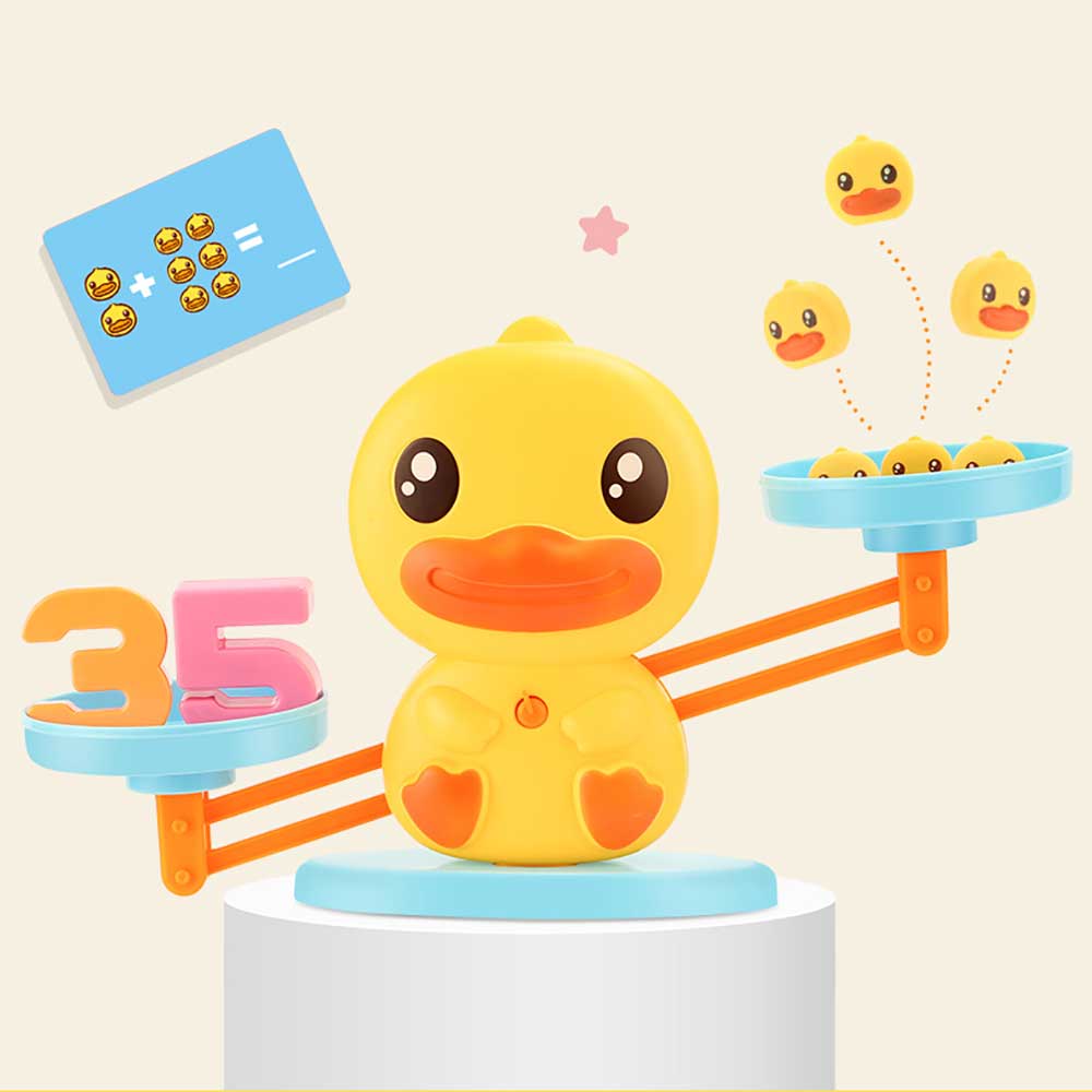 🐣B.Duck小黃鴨蒙特梭利幼兒早教數字天秤玩具⚖️(升級版)-蒙特梭利玩具-Kidrise🧒🏻STEM香港教育玩具｜STEAM科學實驗玩具｜STEM幼兒教育玩具｜啟智早教玩具｜蒙特梭利教具