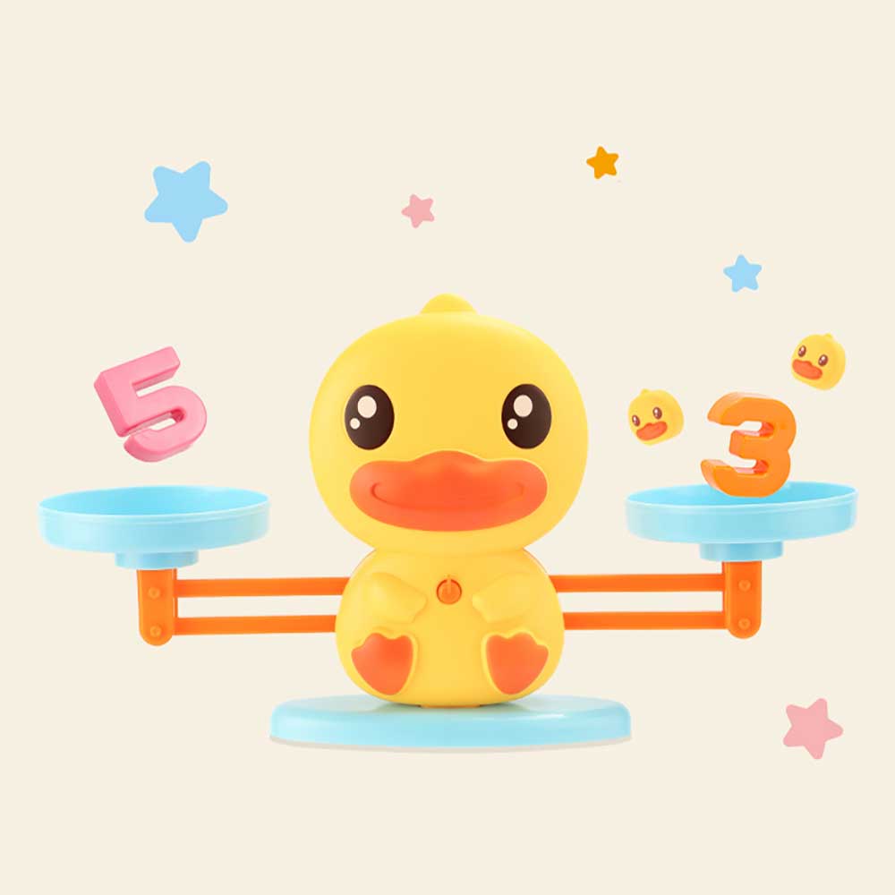 🐣B.Duck小黃鴨蒙特梭利幼兒早教數字天秤玩具⚖️(升級版)-蒙特梭利玩具-Kidrise🧒🏻STEM香港教育玩具｜STEAM科學實驗玩具｜STEM幼兒教育玩具｜啟智早教玩具｜蒙特梭利教具