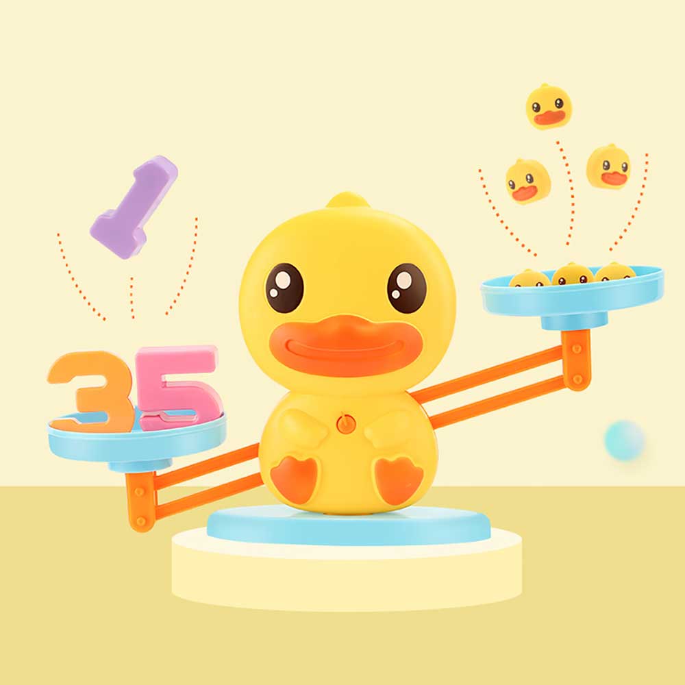 🐣B.Duck小黃鴨蒙特梭利幼兒早教數字天秤玩具⚖️(升級版)-蒙特梭利玩具-Kidrise🧒🏻STEM香港教育玩具｜STEAM科學實驗玩具｜STEM幼兒教育玩具｜啟智早教玩具｜蒙特梭利教具