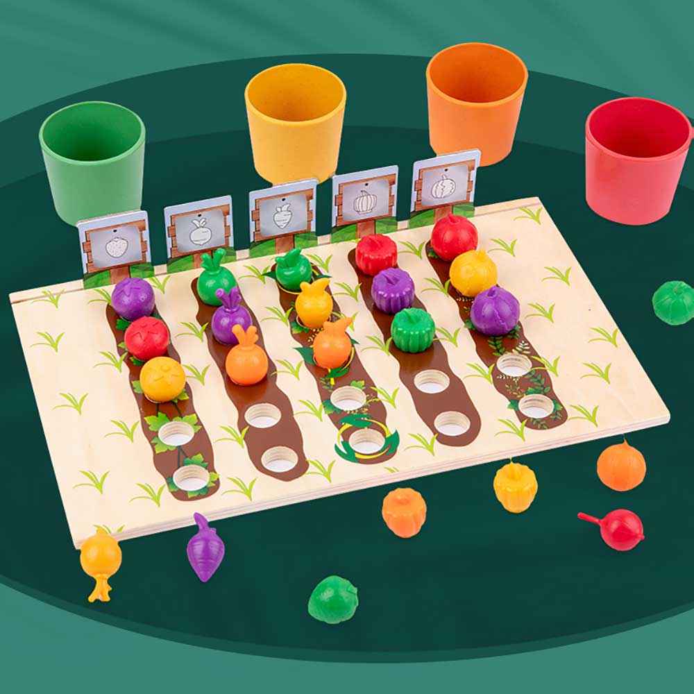 水果蔬菜農場拼砌Vegetable Farm Toy 幼稚園教具-蒙特梭利玩具-Kidrise🧒🏻STEM香港教育玩具｜STEAM科學實驗玩具｜STEM幼兒教育玩具｜啟智早教玩具｜蒙特梭利教具