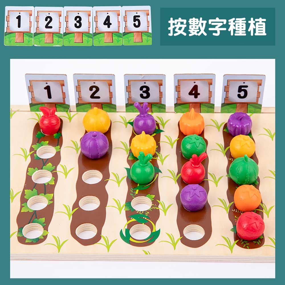 水果蔬菜農場拼砌Vegetable Farm Toy 幼稚園教具-蒙特梭利玩具-Kidrise🧒🏻STEM香港教育玩具｜STEAM科學實驗玩具｜STEM幼兒教育玩具｜啟智早教玩具｜蒙特梭利教具