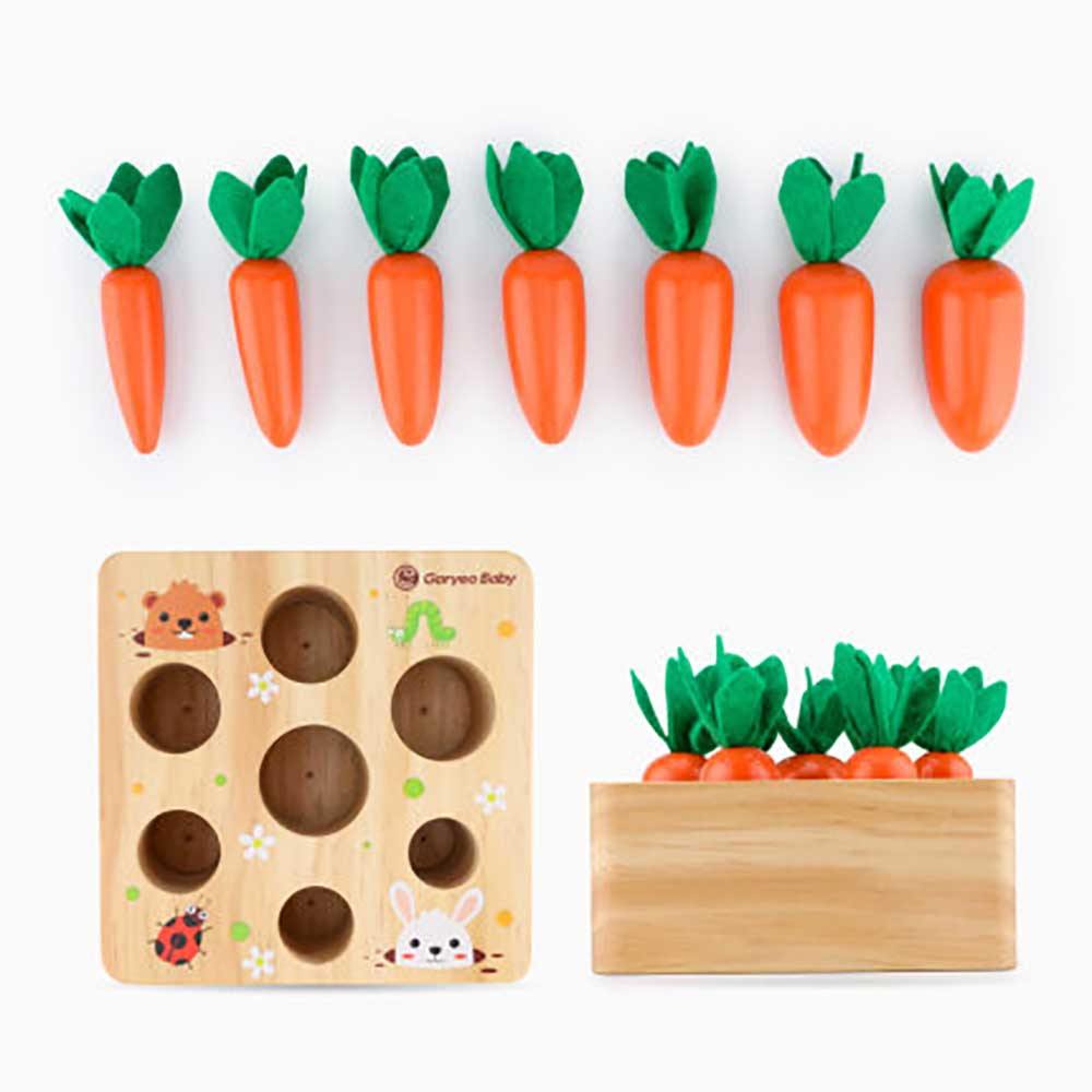 Goryeo Baby蒙特梭利早教🌳木質拔蘿蔔遊戲🥕-蒙特梭利玩具-Kidrise🧒🏻STEM香港教育玩具｜STEAM科學實驗玩具｜STEM幼兒教育玩具｜啟智早教玩具｜蒙特梭利教具