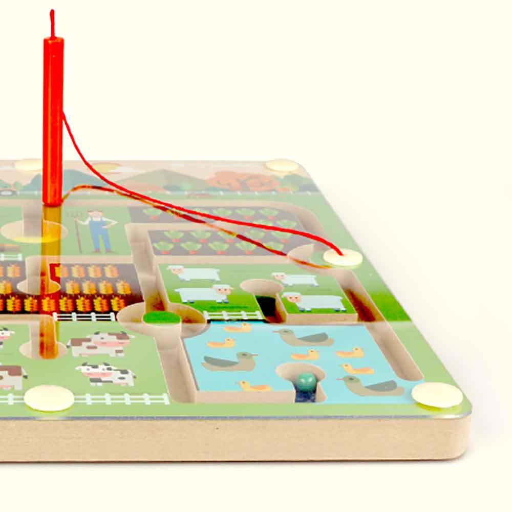 Goryeo Baby🌾親子動物農場迷宮🧑‍🌾走珠磁鐵筆遊戲-蒙特梭利玩具-Kidrise🧒🏻STEM香港教育玩具｜STEAM科學實驗玩具｜STEM幼兒教育玩具｜啟智早教玩具｜蒙特梭利教具