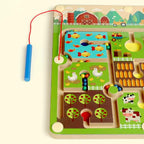Goryeo Baby🌾親子動物農場迷宮🧑‍🌾走珠磁鐵筆遊戲-蒙特梭利玩具-Kidrise🧒🏻STEM香港教育玩具｜STEAM科學實驗玩具｜STEM幼兒教育玩具｜啟智早教玩具｜蒙特梭利教具