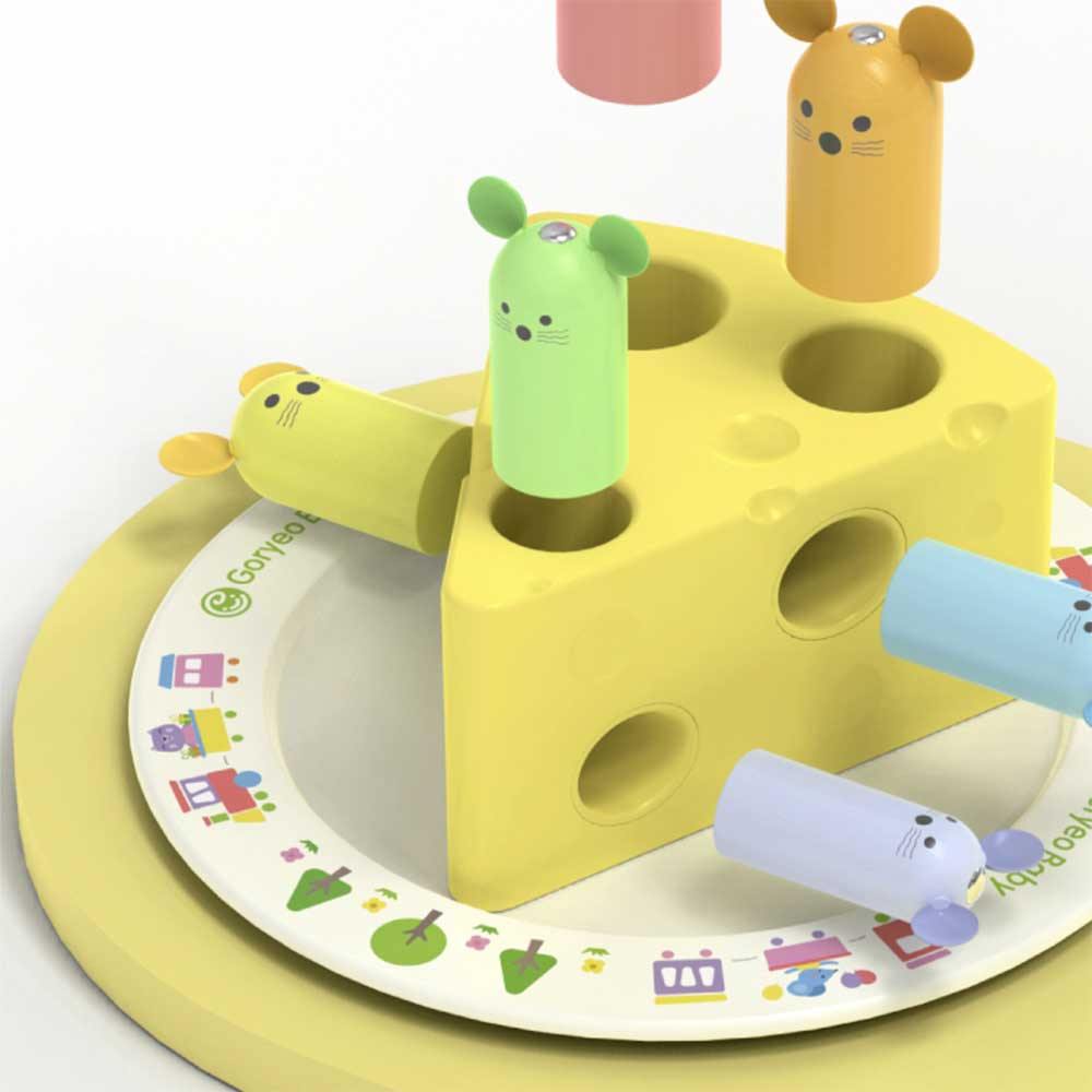 Goryeo Baby蒙特梭利🧀拯救芝士磁力玩具🐭-蒙特梭利玩具-Kidrise🧒🏻STEM香港教育玩具｜STEAM科學實驗玩具｜STEM幼兒教育玩具｜啟智早教玩具｜蒙特梭利教具