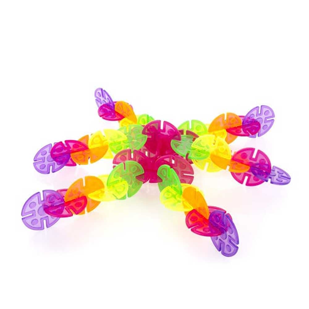 美國 Guidecraft Interlox 幼兒圓形多彩拼插片玩具 (96片)-蒙特梭利玩具-Kidrise🧒🏻STEM香港教育玩具｜STEAM科學實驗玩具｜STEM幼兒教育玩具｜啟智早教玩具｜蒙特梭利教具