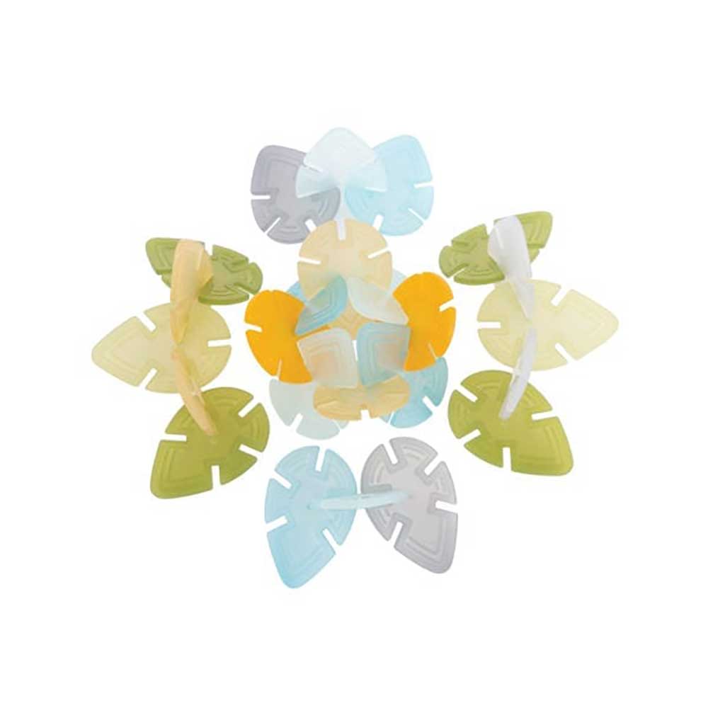 美國 Guidecraft Interlox 幼兒樹葉形狀多彩拼插片玩具 (96片)-蒙特梭利玩具-Kidrise🧒🏻STEM香港教育玩具｜STEAM科學實驗玩具｜STEM幼兒教育玩具｜啟智早教玩具｜蒙特梭利教具