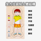 Onshine幼兒蒙氏多層實木拼圖 (人體結構｜女孩)-蒙特梭利玩具-Kidrise🧒🏻STEM香港教育玩具｜STEAM科學實驗玩具｜STEM幼兒教育玩具｜啟智早教玩具｜蒙特梭利教具