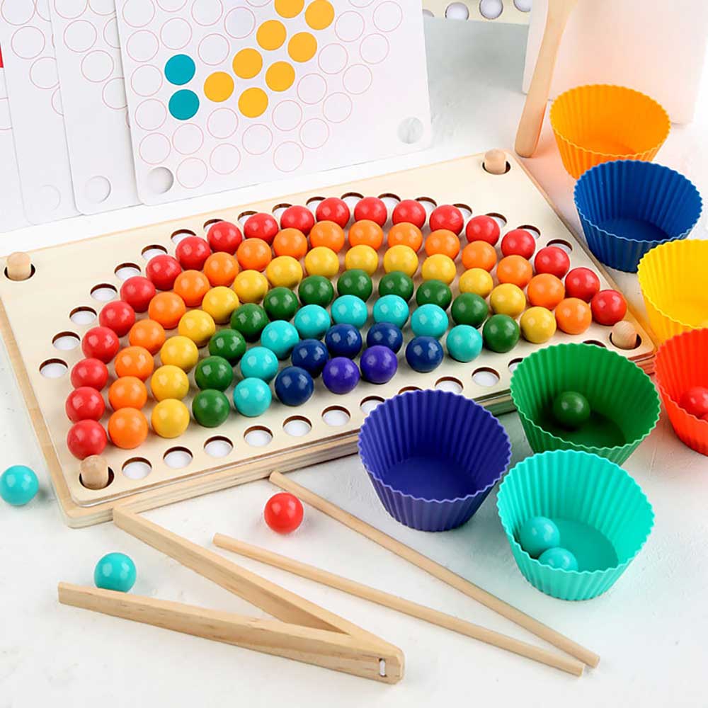 ohye蒙特梭利早教夾珠教具 (初階彩虹版)-蒙特梭利玩具-Kidrise🧒🏻STEM香港教育玩具｜STEAM科學實驗玩具｜STEM幼兒教育玩具｜啟智早教玩具｜蒙特梭利教具