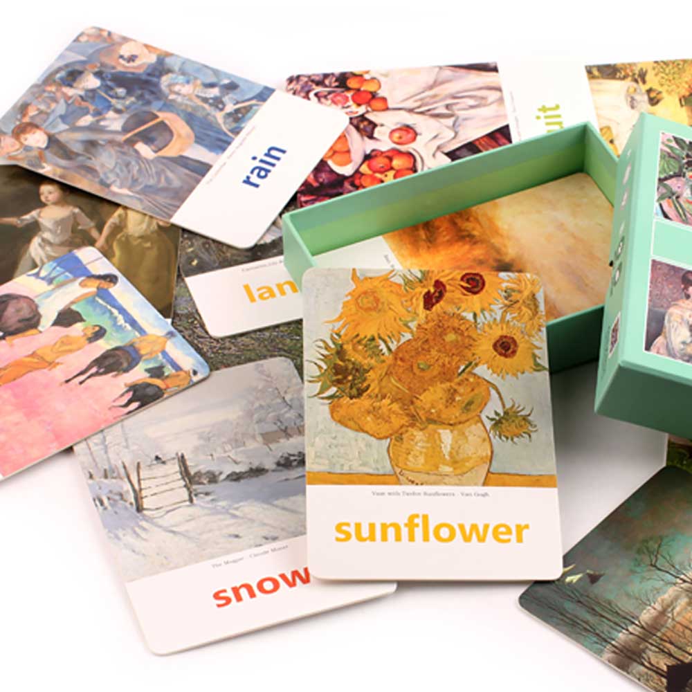 Saalin 世界名畫兒童英語認知訓練卡-蒙特梭利玩具-Kidrise🧒🏻STEM香港教育玩具｜STEAM科學實驗玩具｜STEM幼兒教育玩具｜啟智早教玩具｜蒙特梭利教具