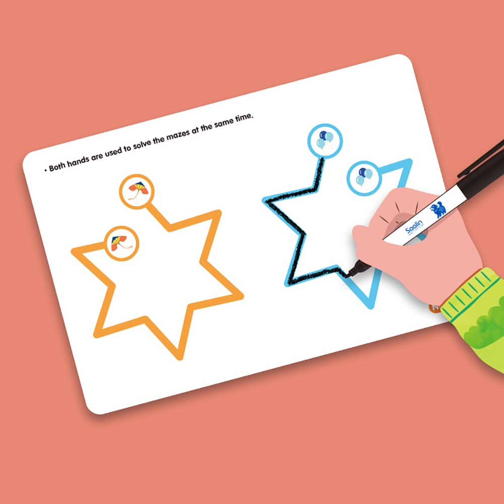 Saalin 幼兒啟蒙左右手指迷宮玩具🧠左右腦全腦開發-蒙特梭利玩具-Kidrise🧒🏻STEM香港教育玩具｜STEAM科學實驗玩具｜STEM幼兒教育玩具｜啟智早教玩具｜蒙特梭利教具