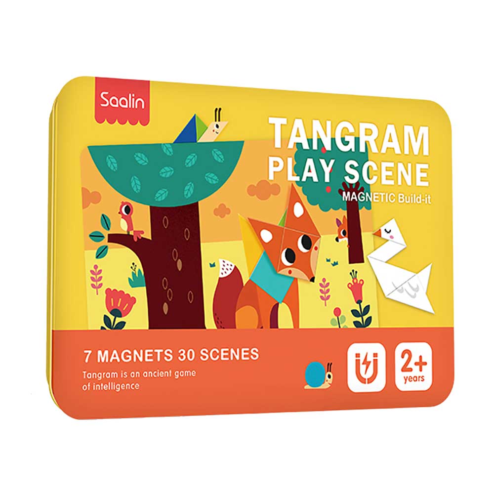 Saalin 兒童進階啟蒙場景七巧板🔺數學啟蒙玩具-蒙特梭利玩具-Kidrise🧒🏻STEM香港教育玩具｜STEAM科學實驗玩具｜STEM幼兒教育玩具｜啟智早教玩具｜蒙特梭利教具 Main image