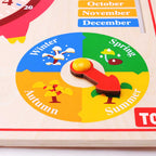 TOI英語日曆時鐘⏰兒童益智拼圖玩具(6合1版)-STEM玩具-Kidrise🧒🏻STEM香港教育玩具｜STEAM科學實驗玩具｜STEM幼兒教育玩具｜啟智早教玩具｜蒙特梭利教具