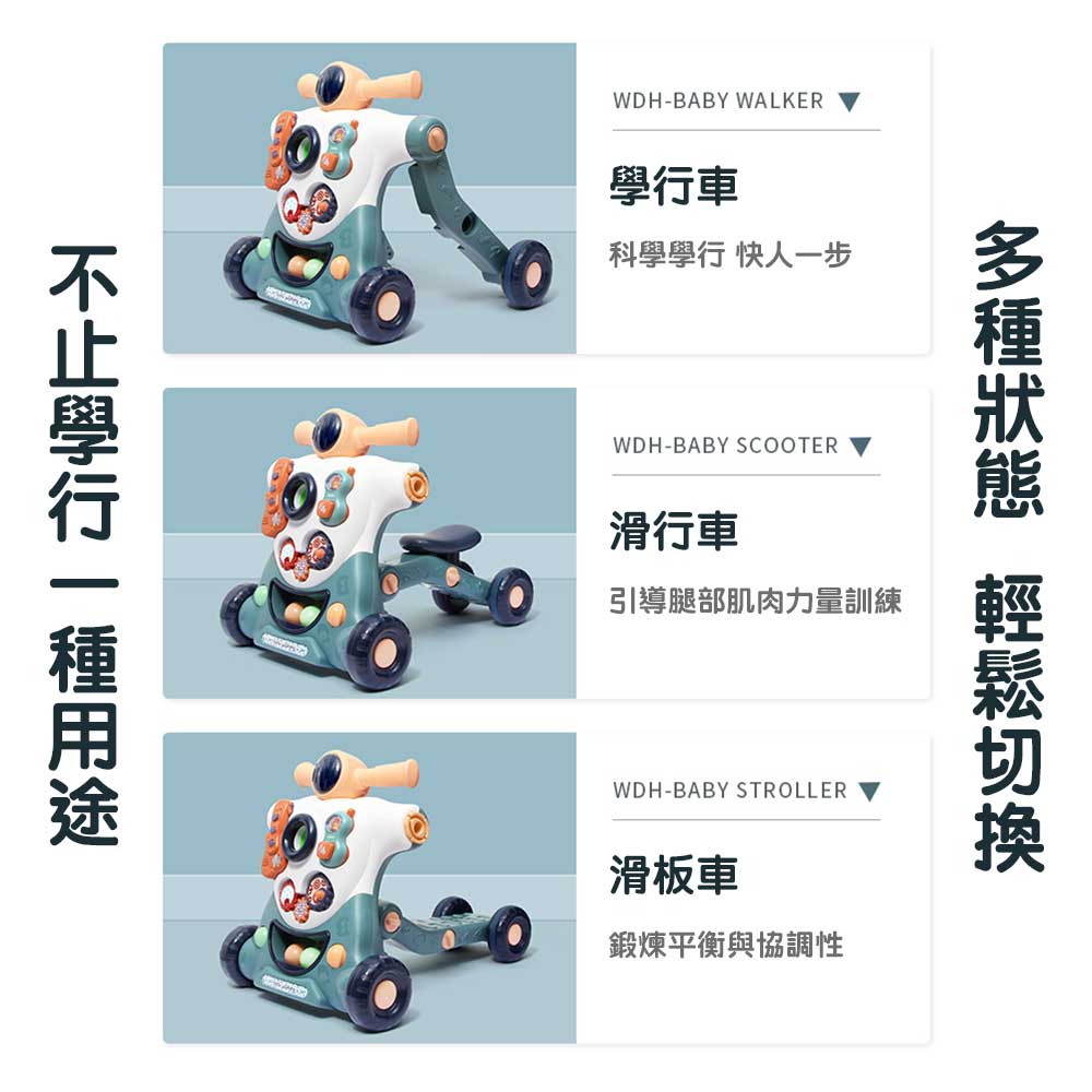WDH Baby Walker👶多功能踏步🚶‍♂️嬰兒BB學行車-蒙特梭利玩具-Kidrise🧒🏻STEM香港教育玩具｜STEAM科學實驗玩具｜STEM幼兒教育玩具｜啟智早教玩具｜蒙特梭利教具