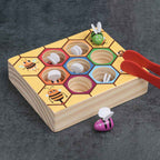 HY蒙氏幼兒木製🐝夾夾小蜜蜂玩具-蒙特梭利玩具-Kidrise🧒🏻STEM香港教育玩具｜STEAM科學實驗玩具｜STEM幼兒教育玩具｜啟智早教玩具｜蒙特梭利教具