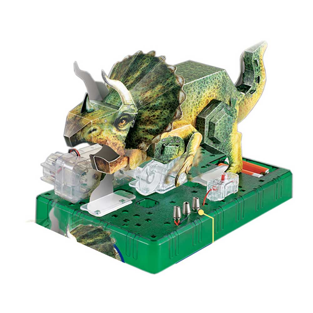 PANGM電動3D立體免裁剪STEM摺紙模型 (三角龍)-STEM玩具-Kidrise🧒🏻STEM香港教育玩具｜STEAM科學實驗玩具｜STEM幼兒教育玩具｜啟智早教玩具｜蒙特梭利教具