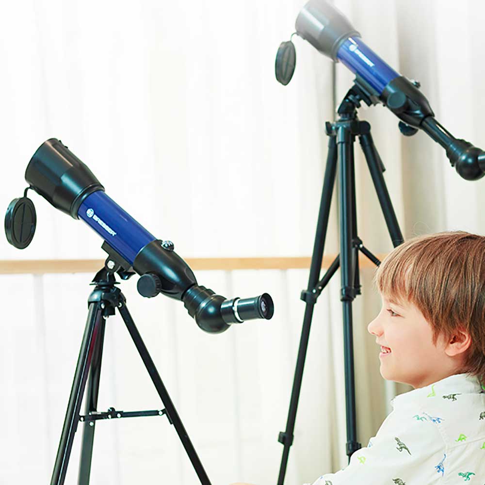 德國BRESSER兒童70倍天文望遠鏡 (可伸縮高版133cm高腳架款)-STEM玩具-Kidrise🧒🏻STEM香港教育玩具｜STEAM科學實驗玩具｜STEM幼兒教育玩具｜啟智早教玩具｜蒙特梭利教具