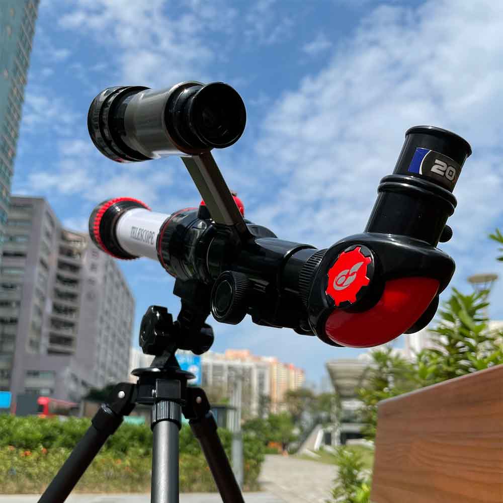【觀塘自取】科學🛰️STEM兒童天文觀星望遠鏡🔭 (入門版)-STEM玩具-Kidrise🧒🏻STEM香港教育玩具｜STEAM科學實驗玩具｜STEM幼兒教育玩具｜啟智早教玩具｜蒙特梭利教具