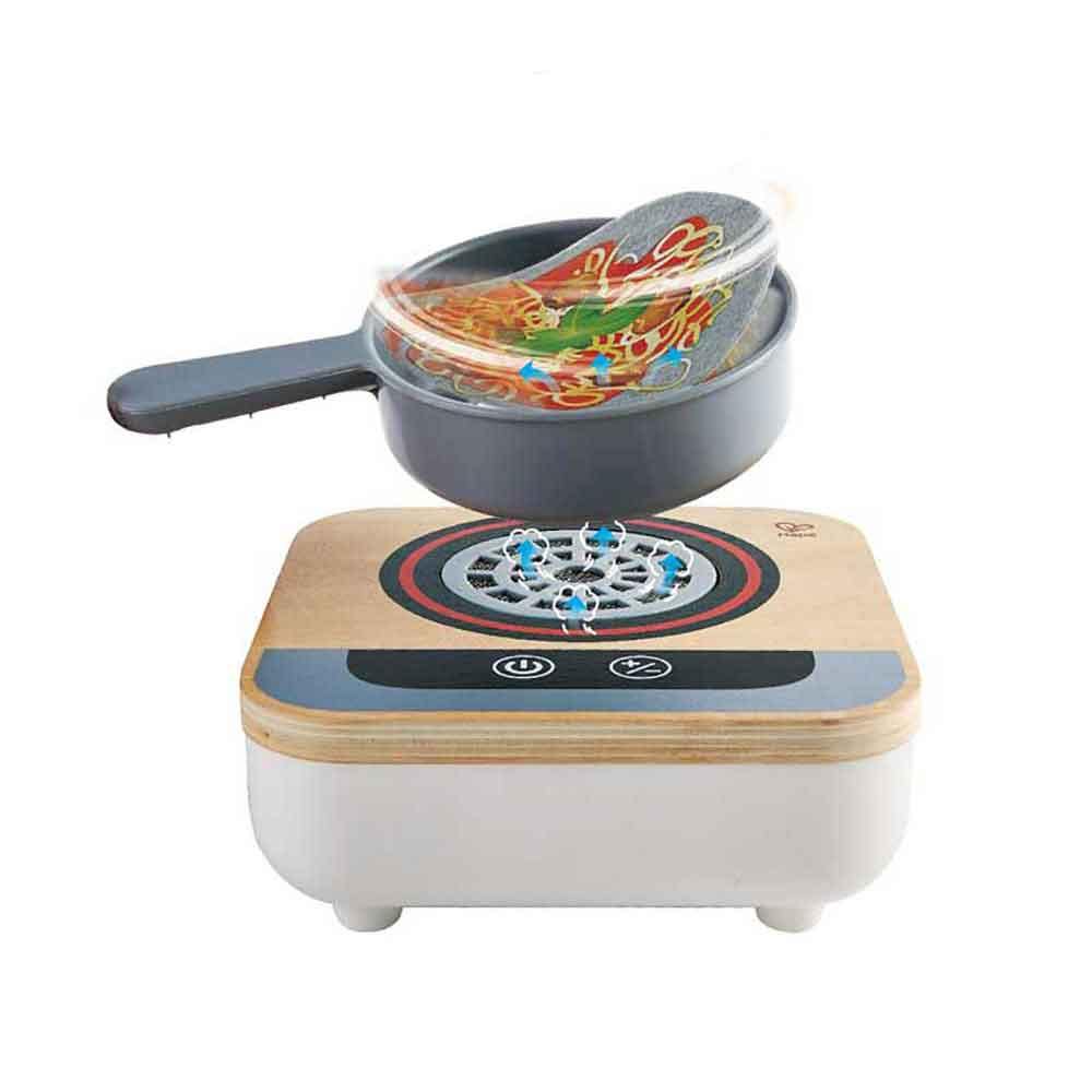 Hape E3164電動旋轉🍳炒鍋廚房STEM玩具-STEM玩具-Kidrise🧒🏻STEM香港教育玩具｜STEAM科學實驗玩具｜STEM幼兒教育玩具｜啟智早教玩具｜蒙特梭利教具