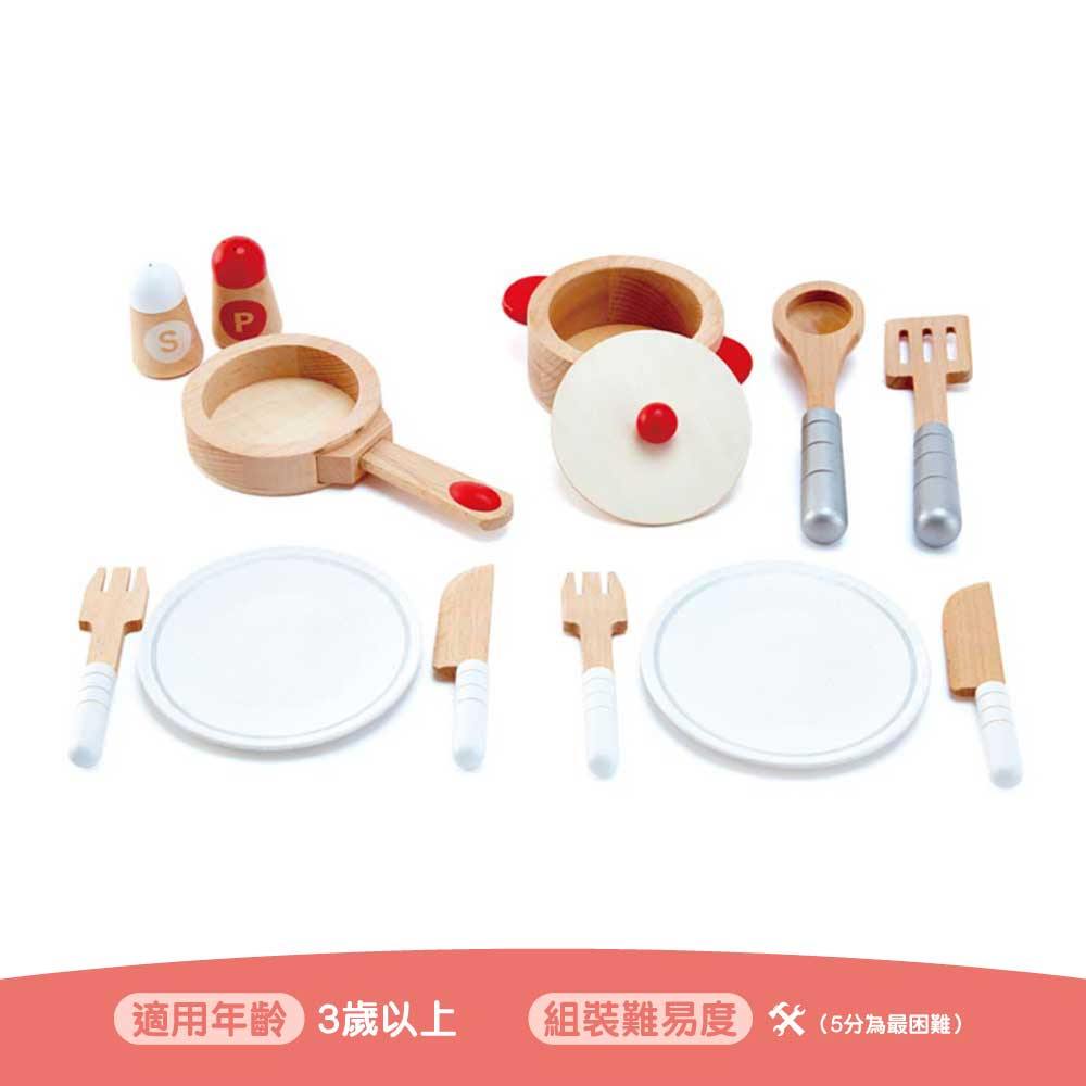 Hape E3150北歐風格🍽廚具STEM玩具套裝 副圖