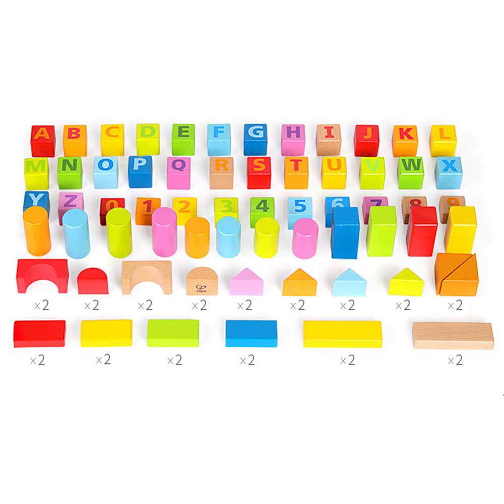 Hape E8402益智字母數字積木(80粒)🅰️STEM玩具-STEM玩具-Kidrise🧒🏻STEM香港教育玩具｜STEAM科學實驗玩具｜STEM幼兒教育玩具｜啟智早教玩具｜蒙特梭利教具
