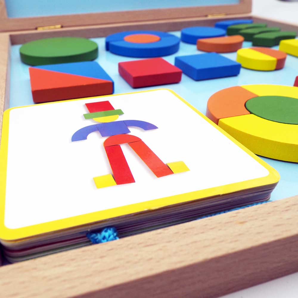 【觀塘自取】OCE木製磁力🌳幾何圖形STEAM積木拼圖-STEM玩具-Kidrise🧒🏻STEM香港教育玩具｜STEAM科學實驗玩具｜STEM幼兒教育玩具｜啟智早教玩具｜蒙特梭利教具