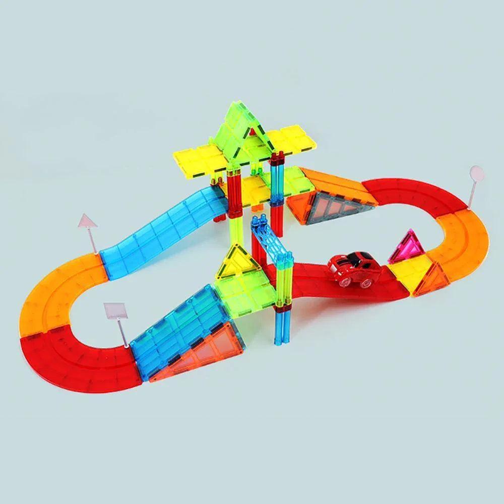 Giromag color window magnetic sheet 🧲 build track STEM building blocks electric car 🚗 148-piece suit Secondary image