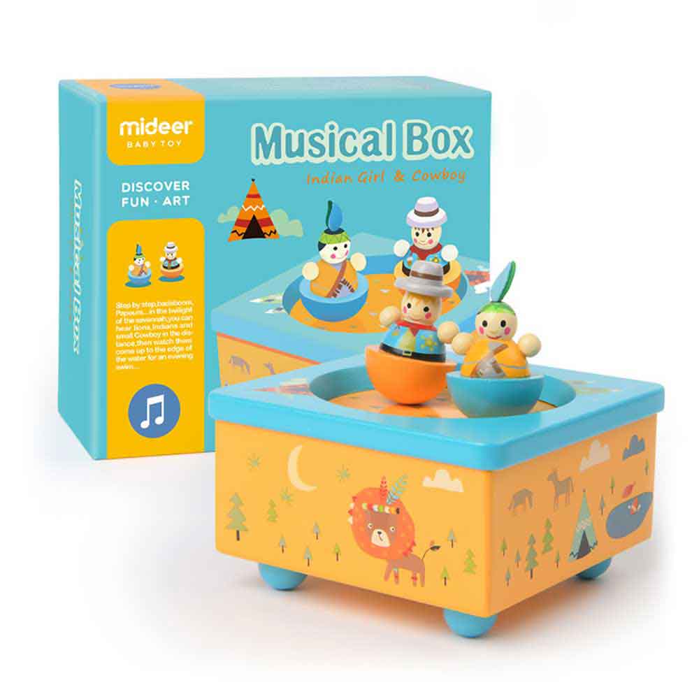 Mideer木製卡通積木🎵旋轉音樂盒STEM玩具-STEM玩具-Kidrise🧒🏻STEM香港教育玩具｜STEAM科學實驗玩具｜STEM幼兒教育玩具｜啟智早教玩具｜蒙特梭利教具