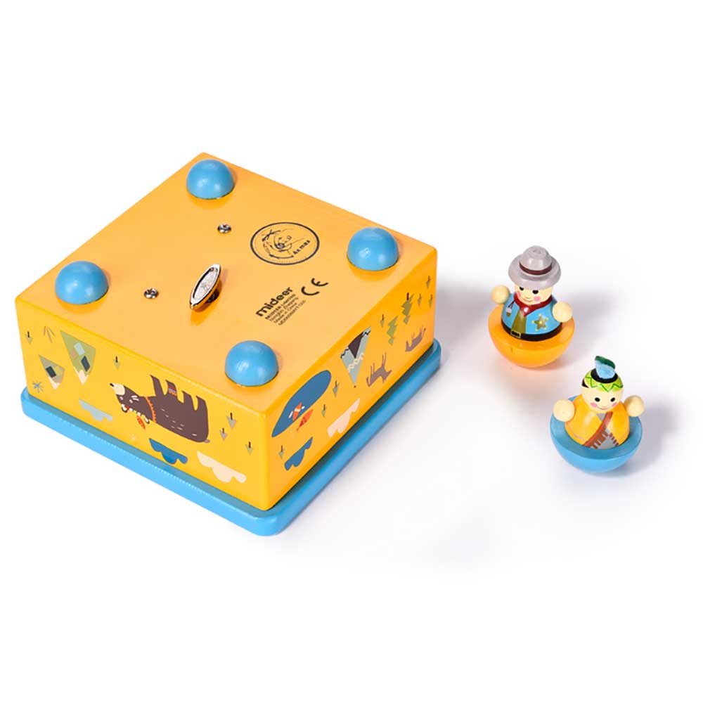 Mideer木製卡通積木🎵旋轉音樂盒STEM玩具-STEM玩具-Kidrise🧒🏻STEM香港教育玩具｜STEAM科學實驗玩具｜STEM幼兒教育玩具｜啟智早教玩具｜蒙特梭利教具