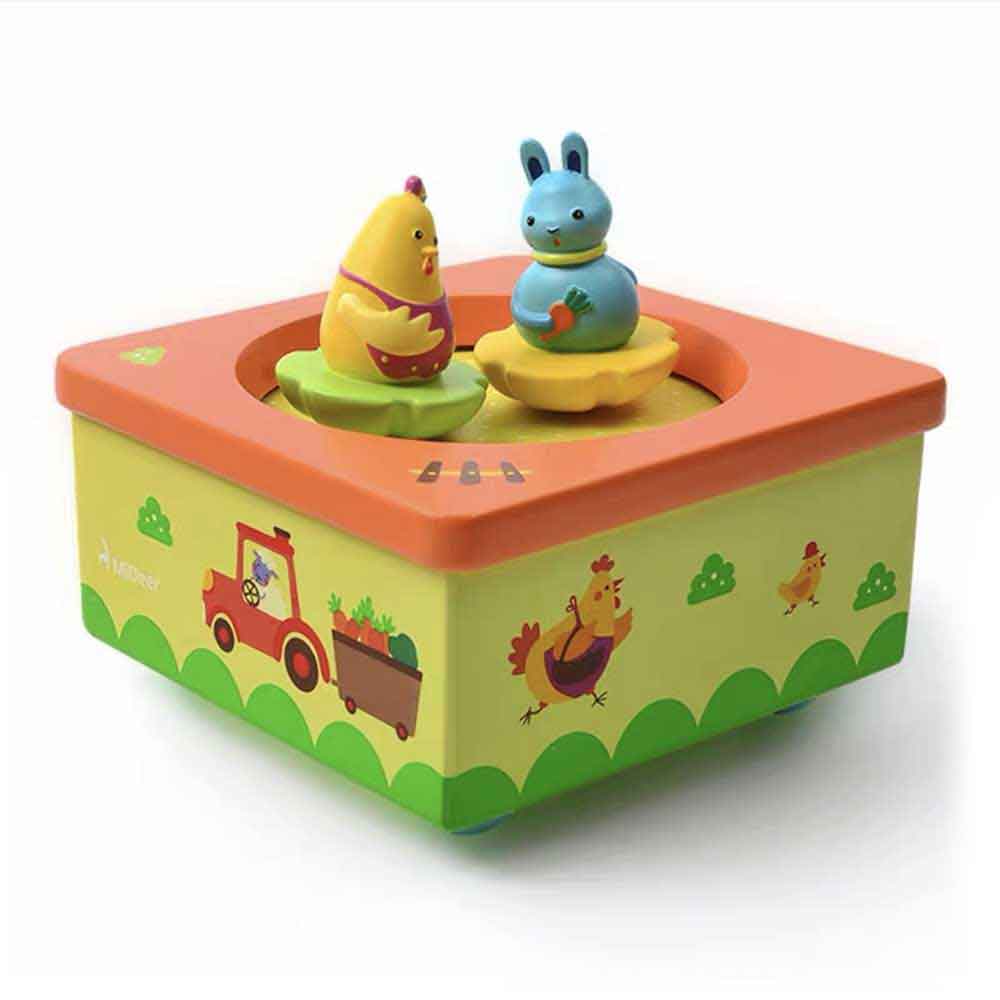 Mideer木製卡通積木🎵旋轉音樂盒STEM玩具-STEM玩具-Kidrise🧒🏻STEM香港教育玩具｜STEAM科學實驗玩具｜STEM幼兒教育玩具｜啟智早教玩具｜蒙特梭利教具