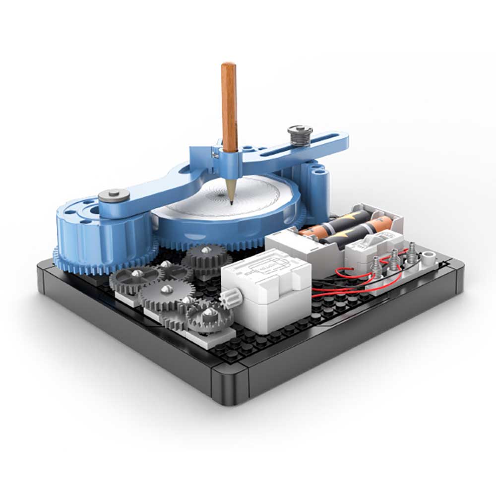 【觀塘自取】byjarda 科學電路小實驗套裝：DIY齒輪繪畫儀-STEM玩具-Kidrise🧒🏻STEM香港教育玩具｜STEAM科學實驗玩具｜STEM幼兒教育玩具｜啟智早教玩具｜蒙特梭利教具 主圖