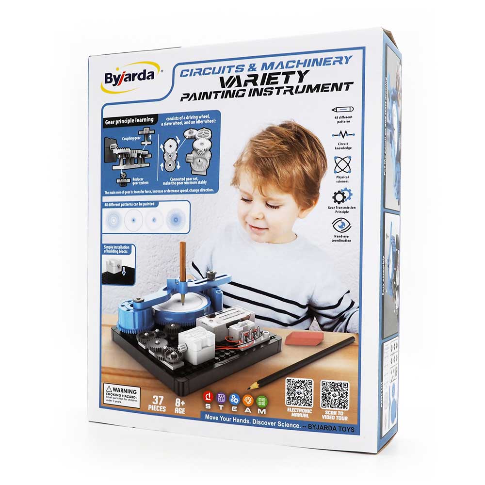 【觀塘自取】byjarda 科學電路小實驗套裝：DIY齒輪繪畫儀-STEM玩具-Kidrise🧒🏻STEM香港教育玩具｜STEAM科學實驗玩具｜STEM幼兒教育玩具｜啟智早教玩具｜蒙特梭利教具