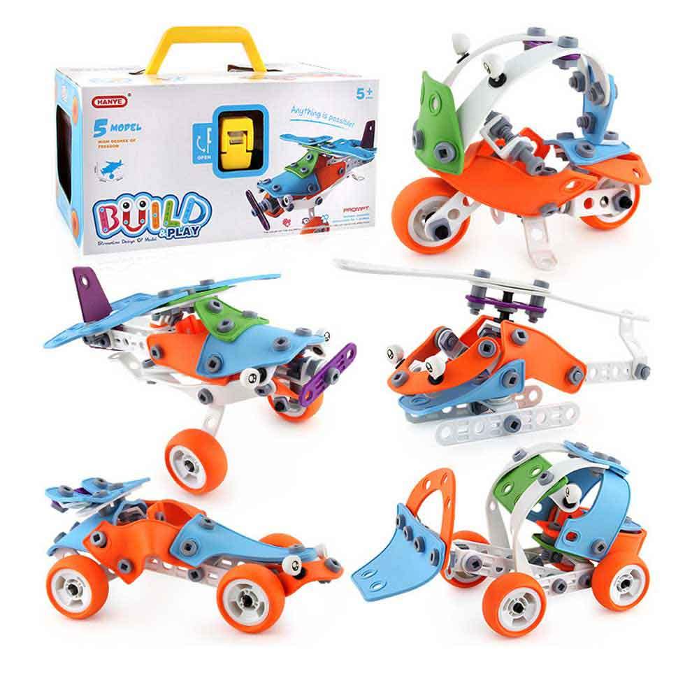 【觀塘自取】HANYE創意拆裝積木螺絲🔩自組STEM玩具車🏎️-STEM玩具-Kidrise🧒🏻STEM香港教育玩具｜STEAM科學實驗玩具｜STEM幼兒教育玩具｜啟智早教玩具｜蒙特梭利教具 Main image