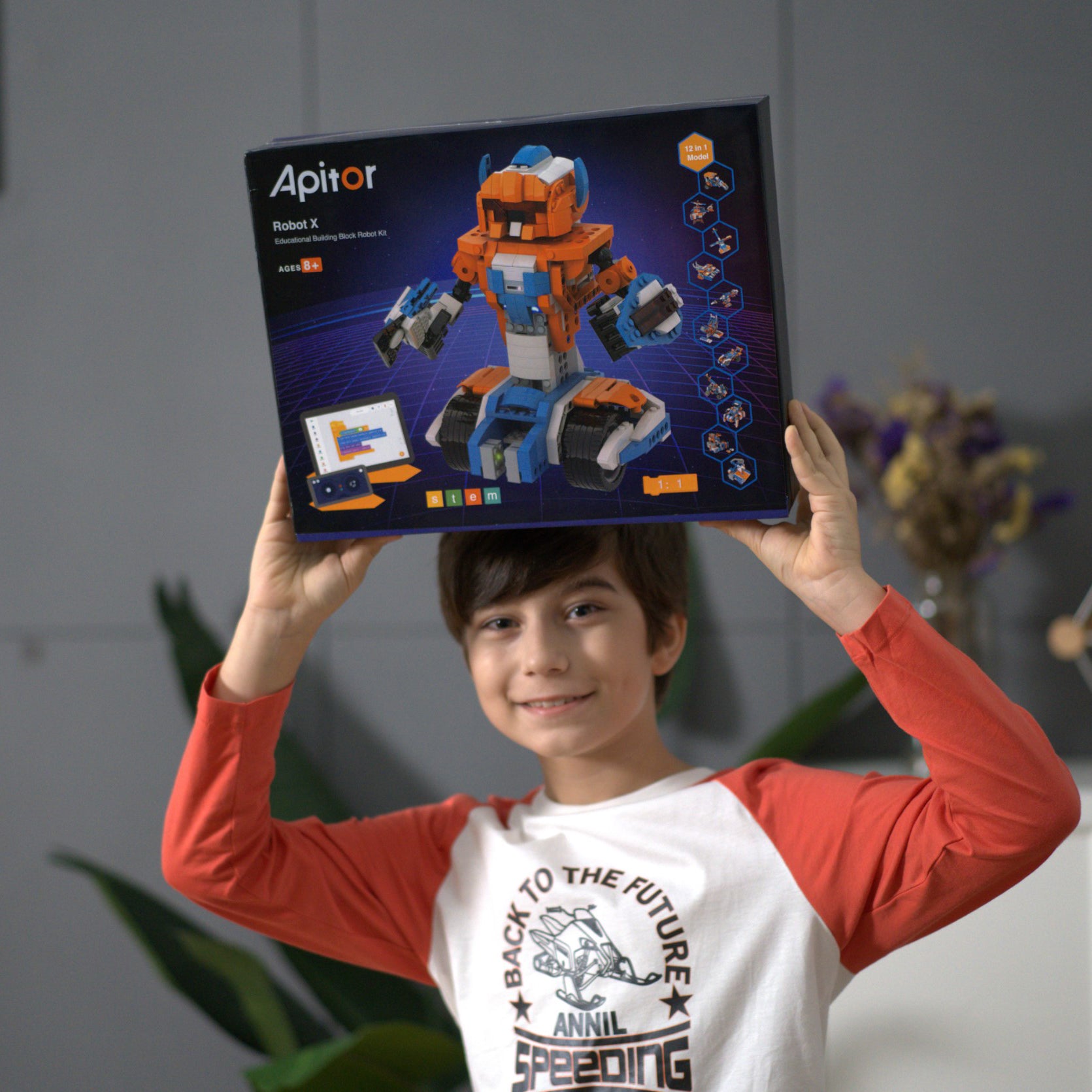 【觀塘自取】Apitor Robot-X STEM編程學習12合1機械人 (Scratch應用程式智能遙控)-STEM玩具-Kidrise🧒🏻STEM香港教育玩具｜STEAM科學實驗玩具｜STEM幼兒教育玩具｜啟智早教玩具｜蒙特梭利教具