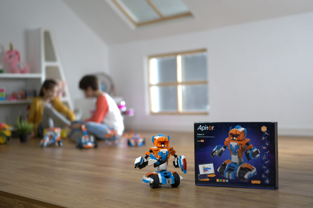 【觀塘自取】Apitor Robot-X STEM編程學習12合1機械人 (Scratch應用程式智能遙控)-STEM玩具-Kidrise🧒🏻STEM香港教育玩具｜STEAM科學實驗玩具｜STEM幼兒教育玩具｜啟智早教玩具｜蒙特梭利教具