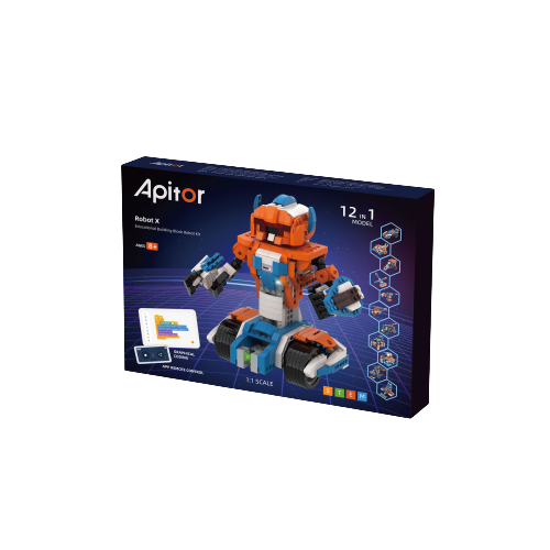 【觀塘自取】Apitor Robot-X STEM編程學習12合1機械人 (Scratch應用程式智能遙控)-STEM玩具-Kidrise🧒🏻STEM香港教育玩具｜STEAM科學實驗玩具｜STEM幼兒教育玩具｜啟智早教玩具｜蒙特梭利教具