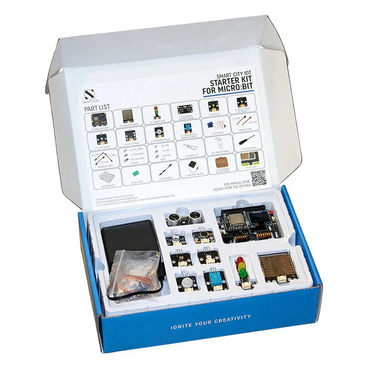 Micro Bit Smart Kit Smarthon micro:bit Smart City IoT Learning Set (with BBC micro:bit Ver ...
