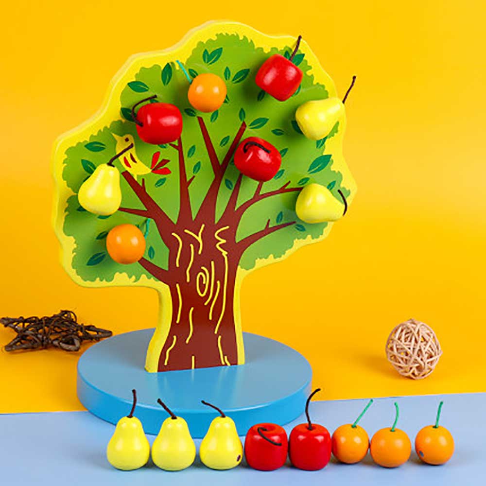 N・INGQUAN幼兒👶磁力摘水果樹遊戲🧲-蒙特梭利玩具-Kidrise🧒🏻STEM香港教育玩具｜STEAM科學實驗玩具｜STEM幼兒教育玩具｜啟智早教玩具｜蒙特梭利教具